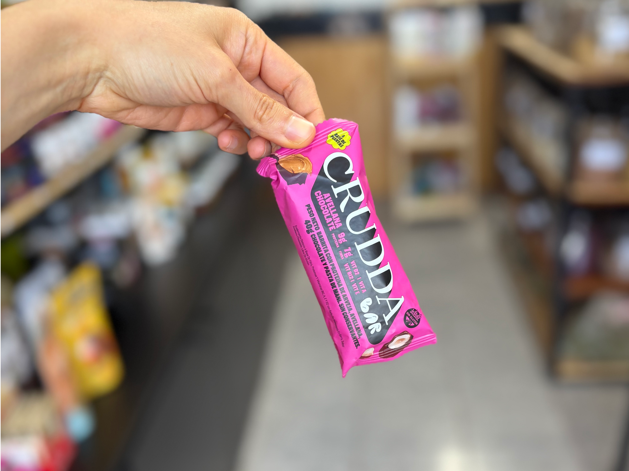 CRUDDA BAR AVELLANA CHOCOLATE