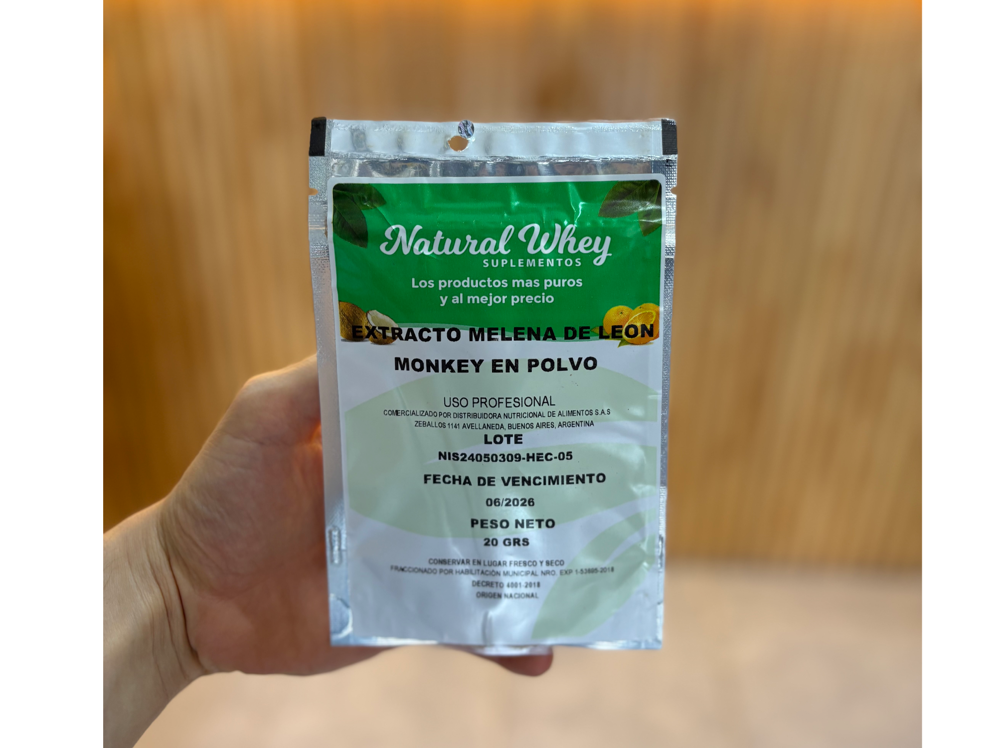 Melena de león en polvo 20gr