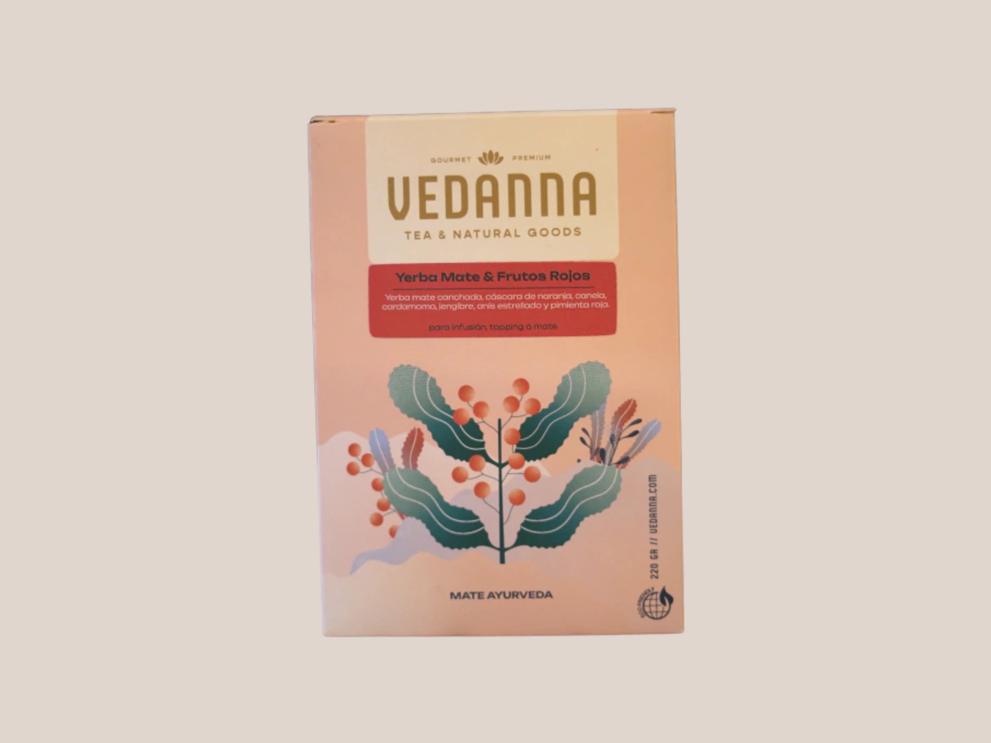 Yerba frutos rojos 220g