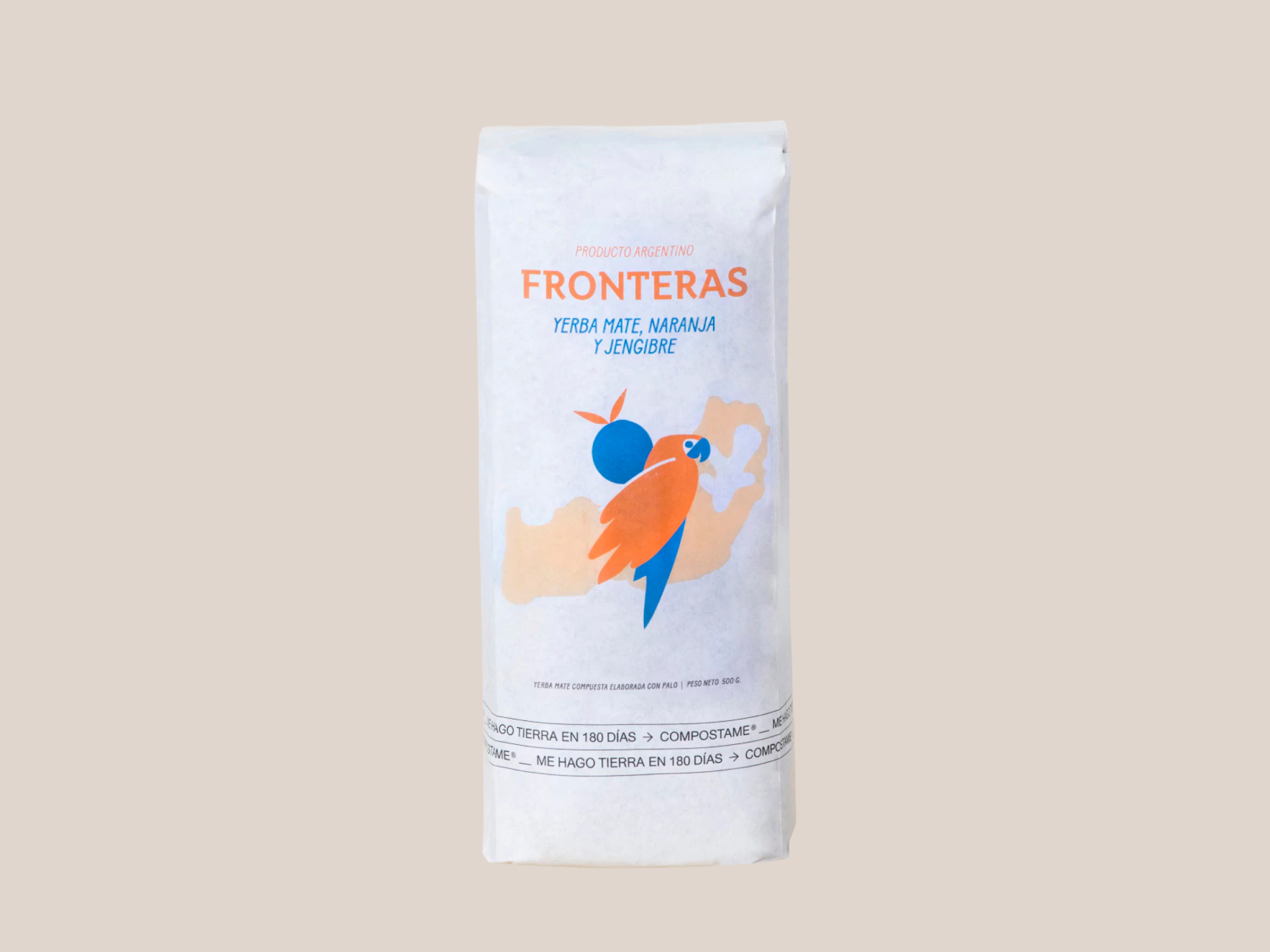 Yerba mate jengibre y naranja 1/2kg