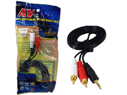 Cable Audio Plug 3.5 Mm Stereo A 2 Rca Macho
