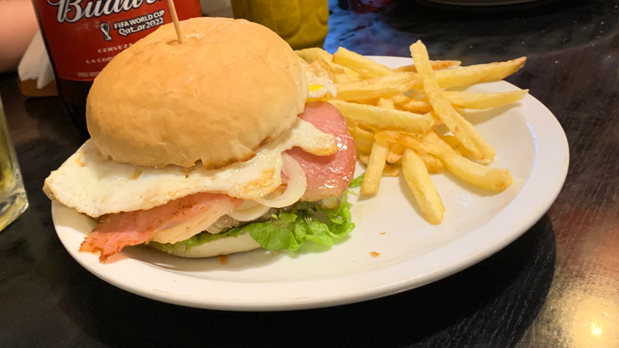 Hamburguesas sale con papas