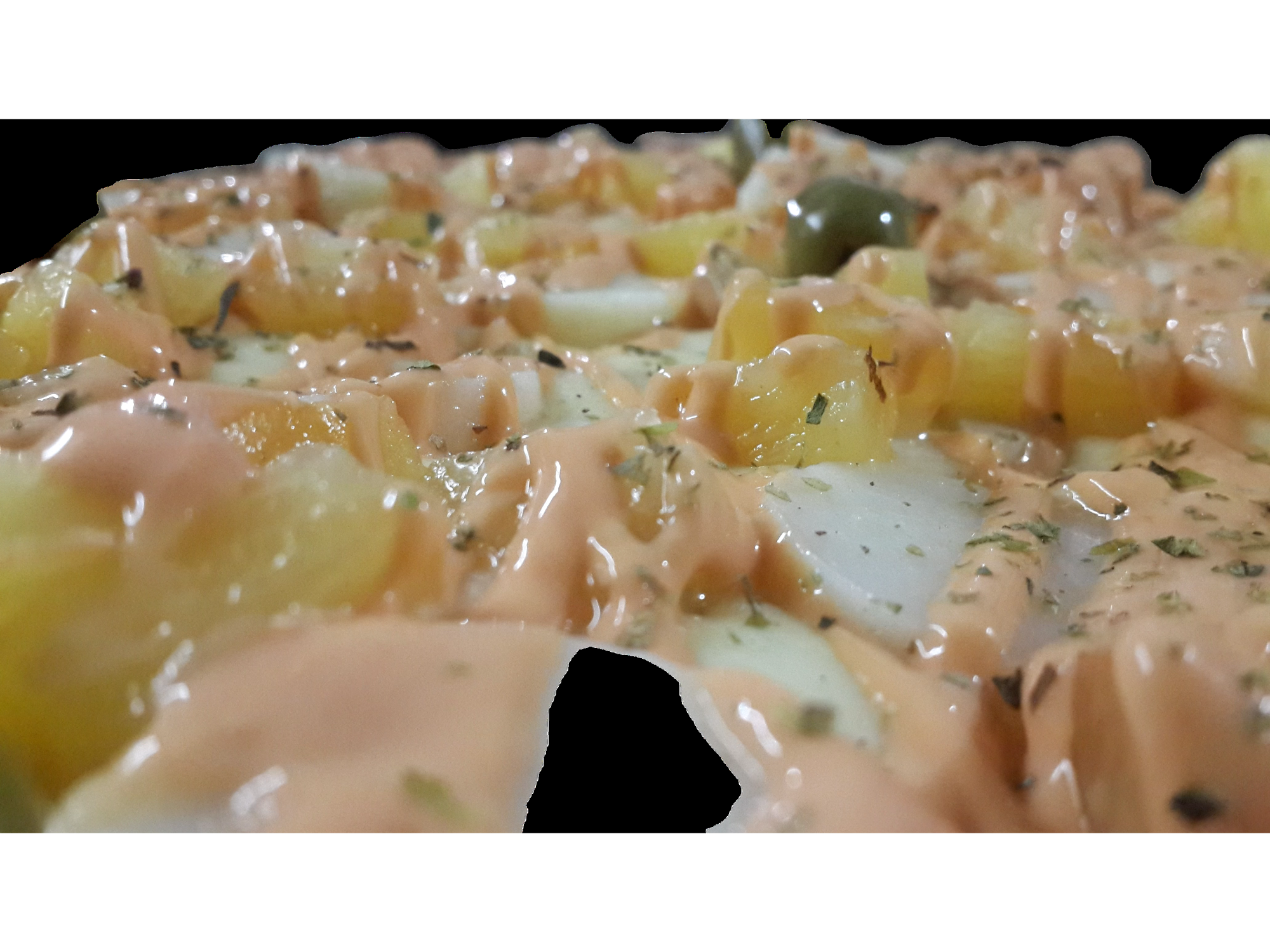pizza agridulce con palmitos de Guido's pizza