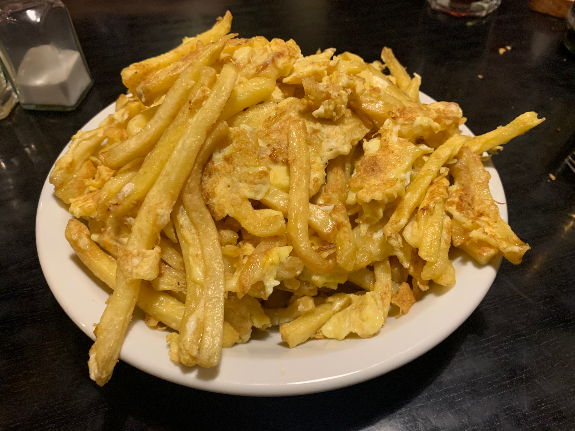 papas fritas revueltas