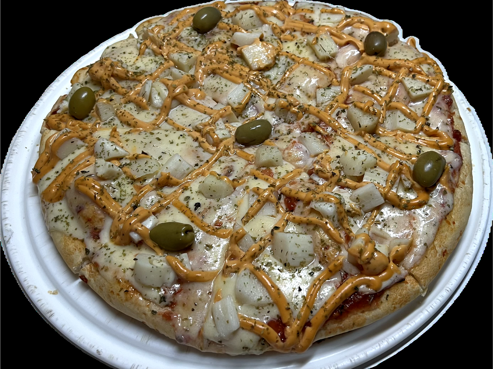 pizza Palmitos con Jamón