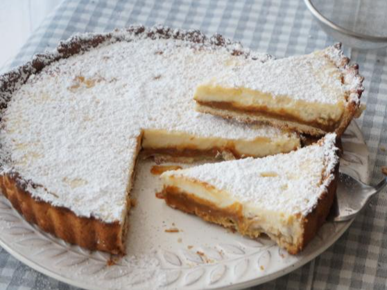 Ricota con dulce de leche