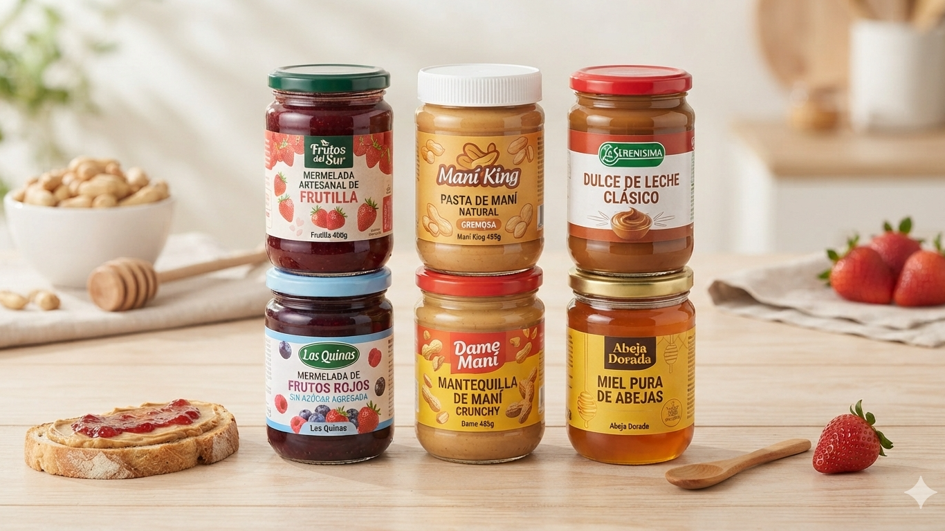 MERMELADAS, PASTA DE MANI Y UNTABLES