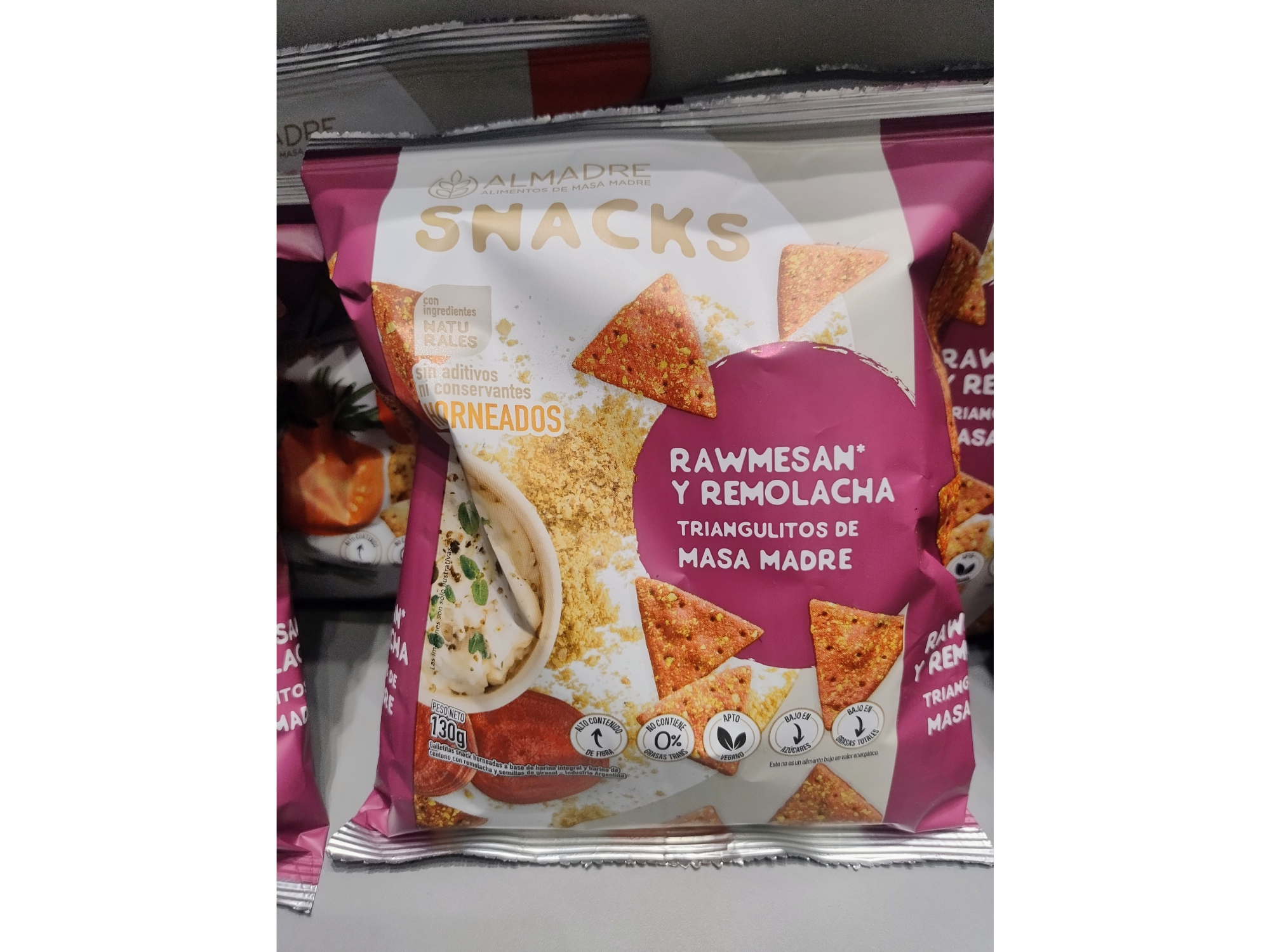 Snackas Rawmesan y Remolacha