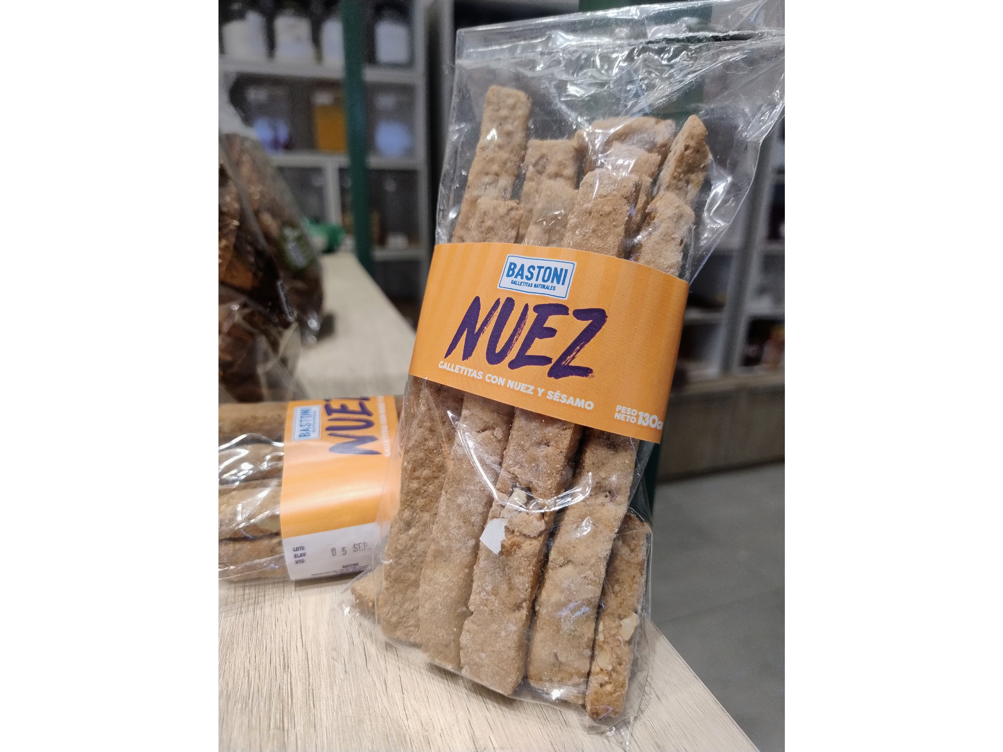 Galletas de nuez y sesamo