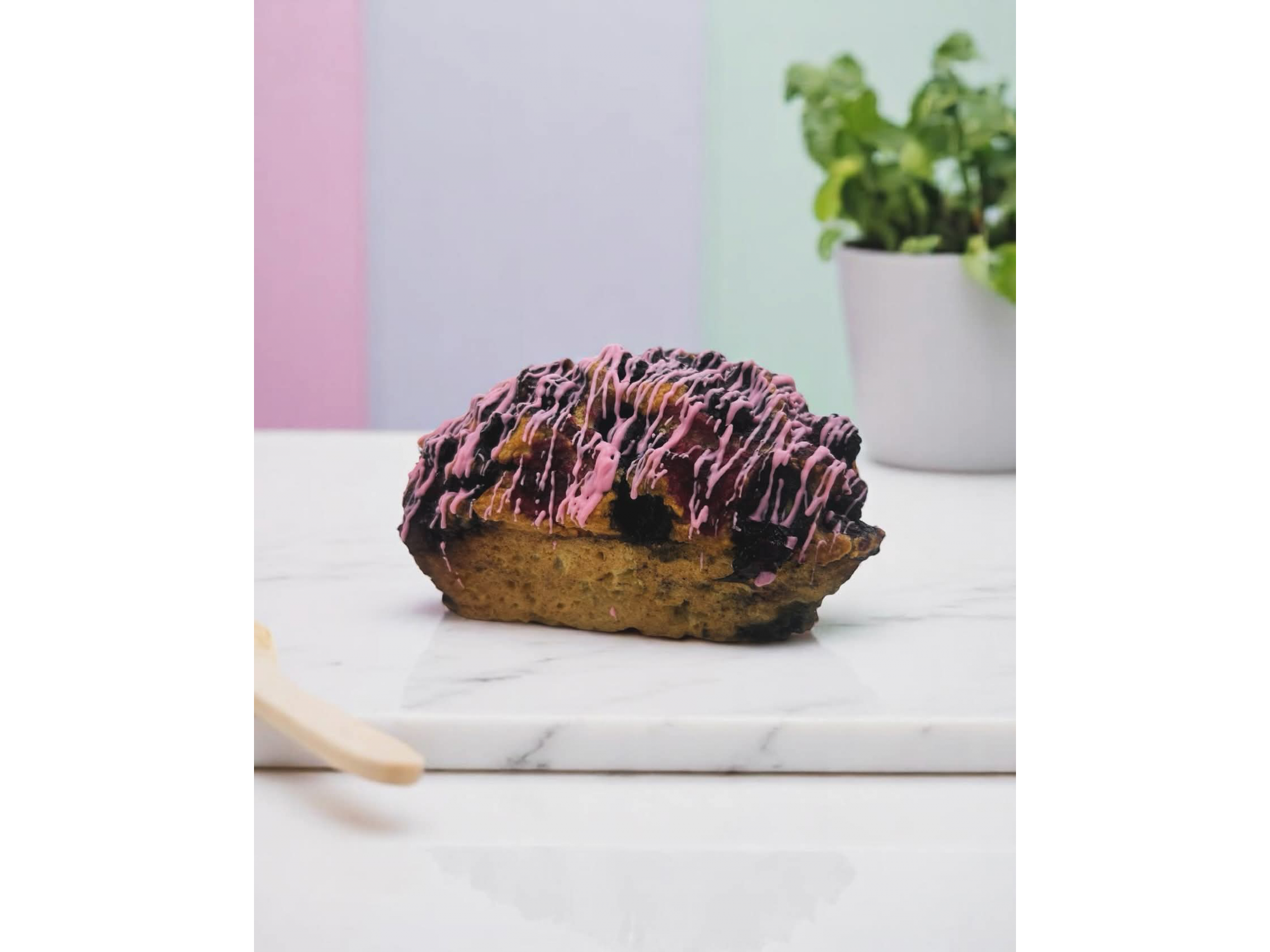 Budin de frutos rojos