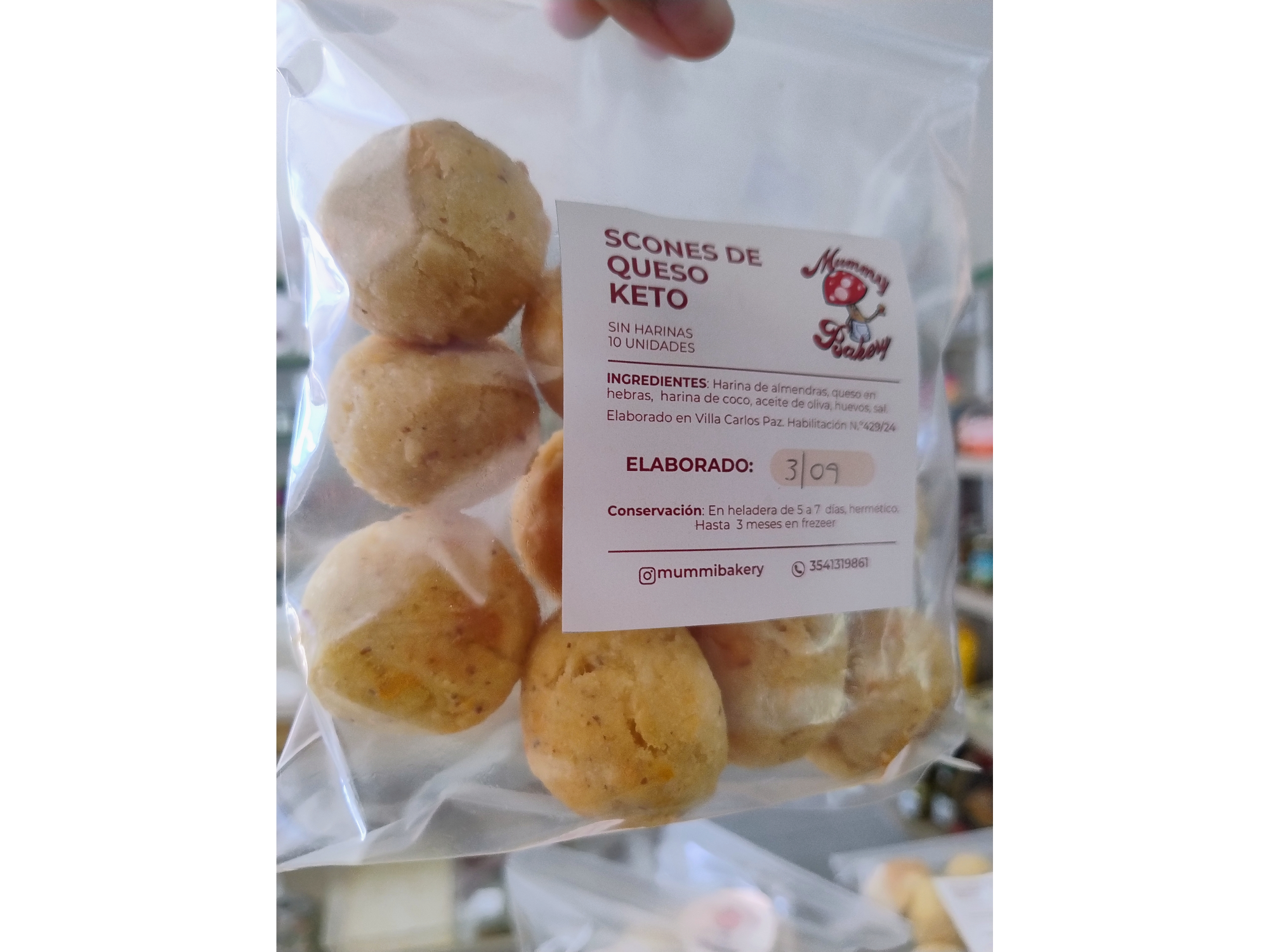 Scon de queso Keto