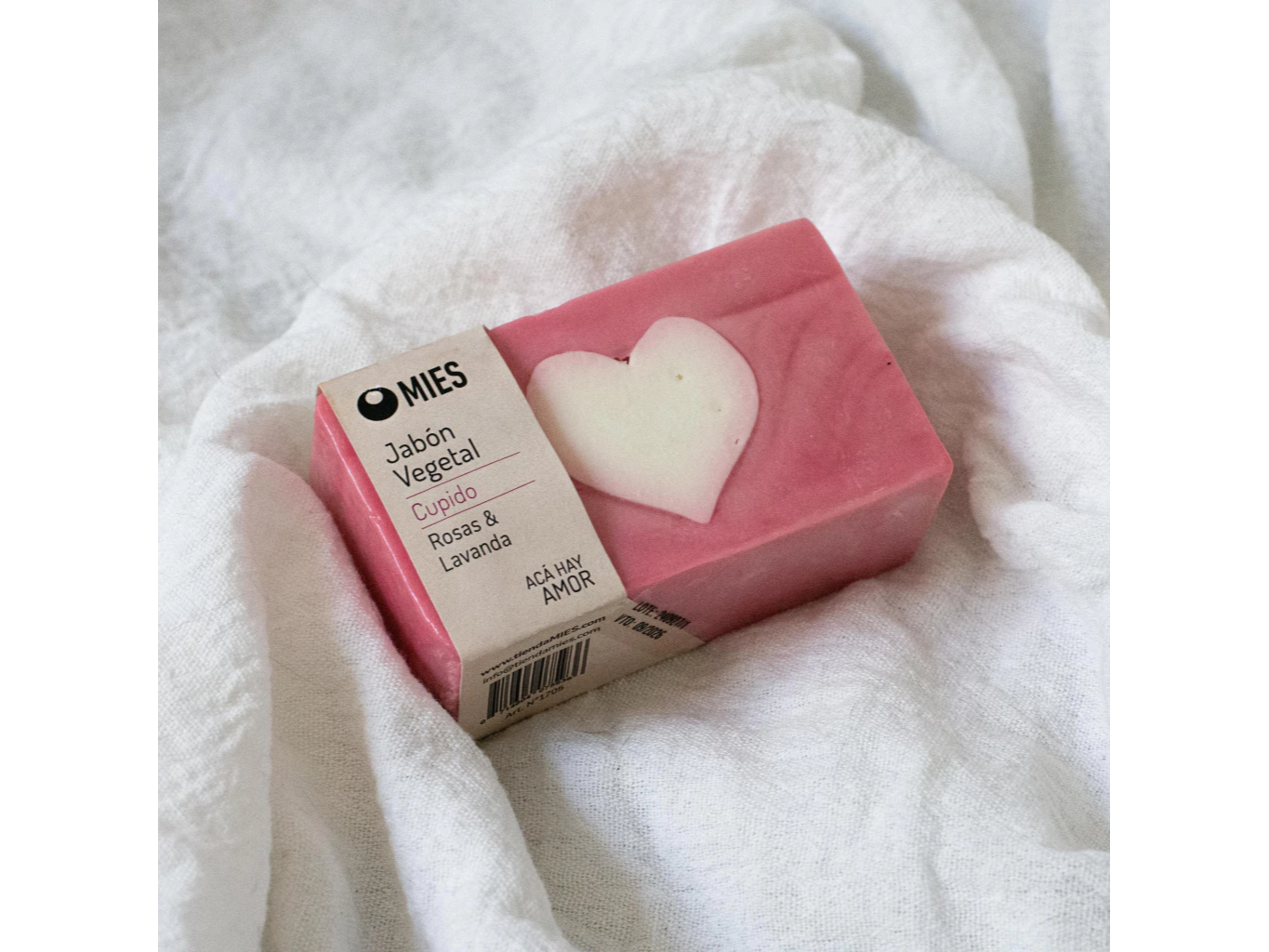 MIES Jabón Cupido (rosas y lavanda) 100g