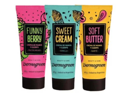 KIT Dermogreen Crema de manos y cuerpo  X 3 DE 60 GRS CADA UNO