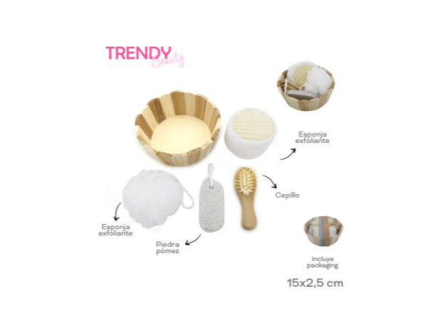 TRENDY Set de Baño (4 productos) con pack 15 x 2,5