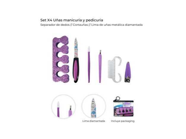 Skora Set de uñas manicuria y pedicuria