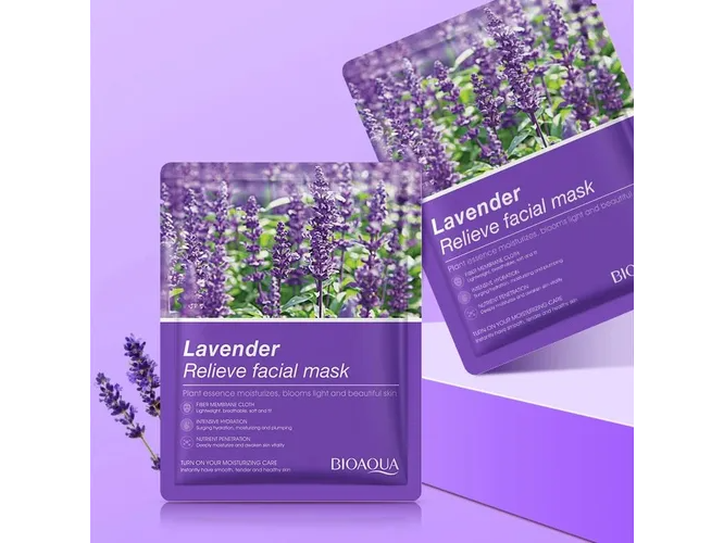 Mascarilla Tissue Lavanda hidrata, ilumina y suaviza