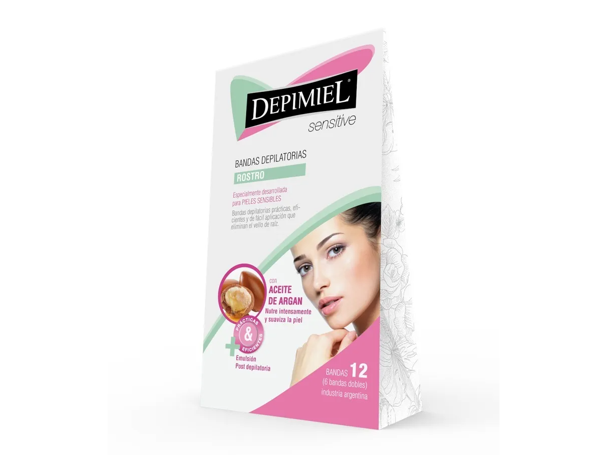 Depimiel Bandas Depilatorias Rostro Argan X 12