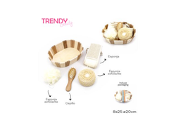 TRENDY Set de Baño (4 productos) con pack 8 x 25
