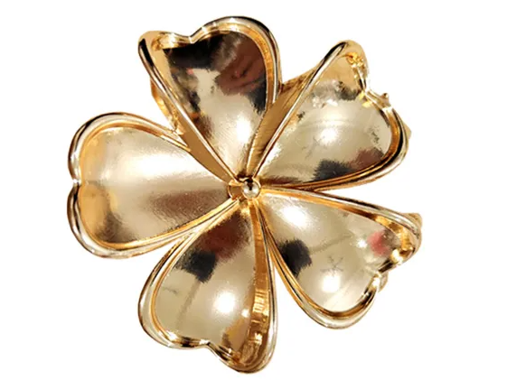 PRENSA FLOR DORADA METAL