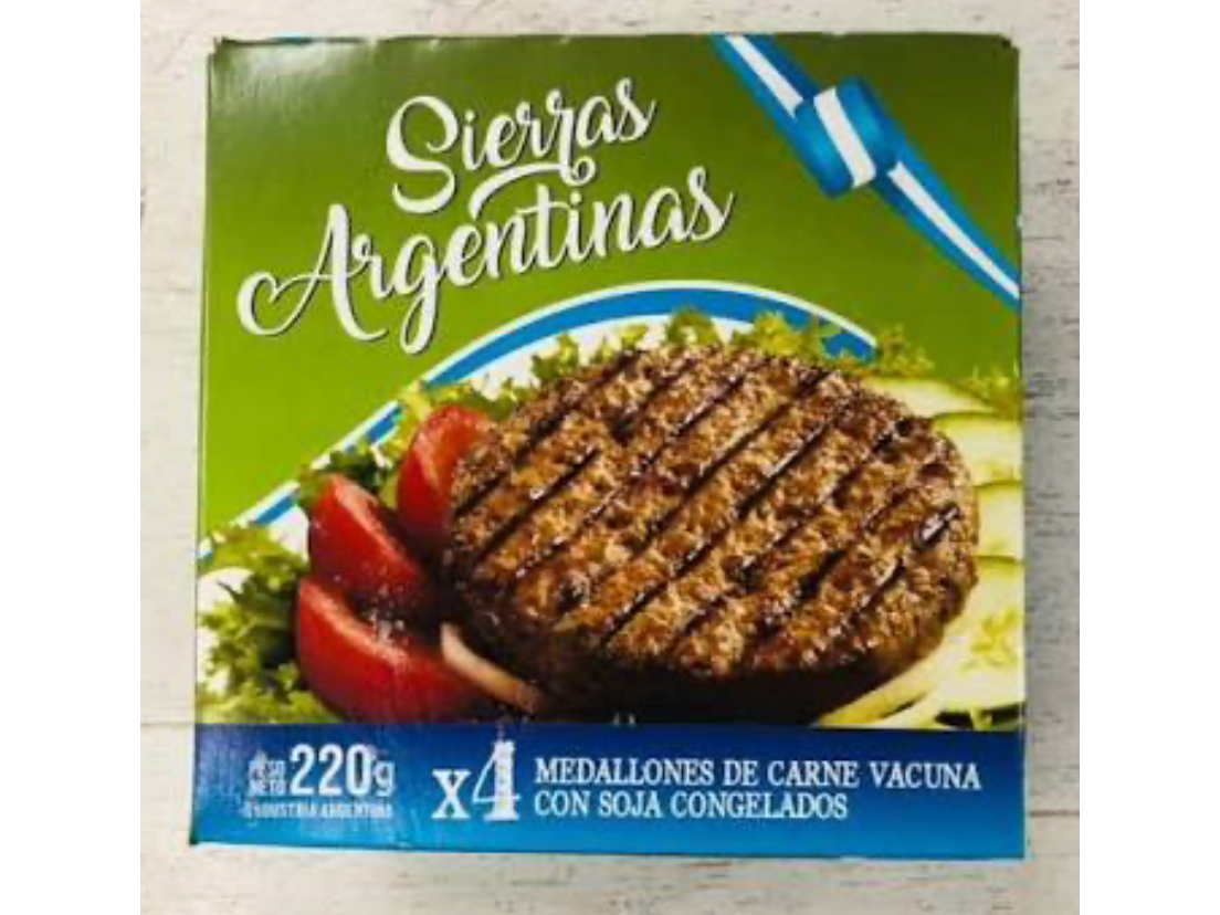 CAJA HAMBURGUESA MEDALLÓN ARG FINEXCOR X82 UND