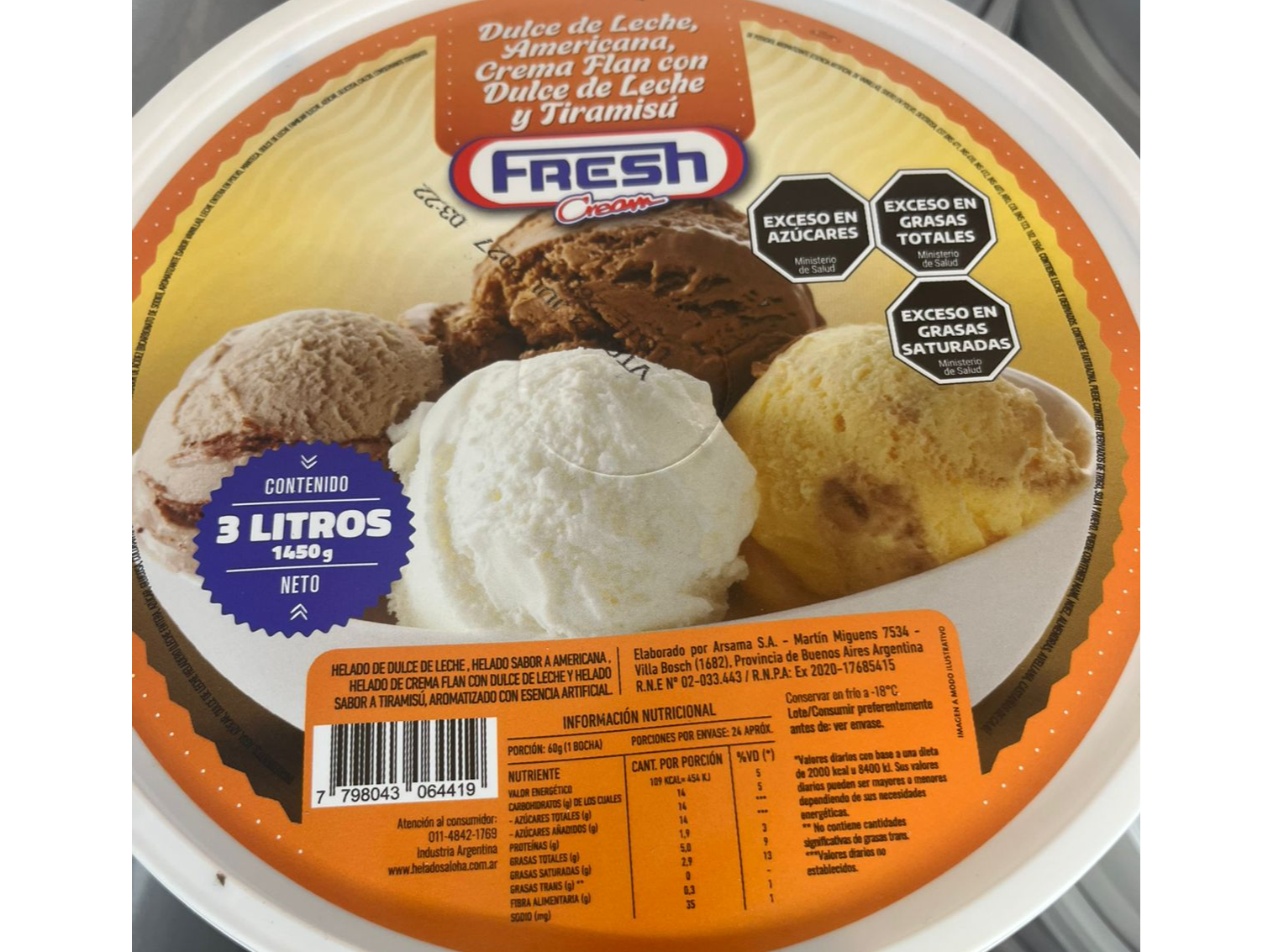 POTES  FRESH 3 LTS X 6 UND