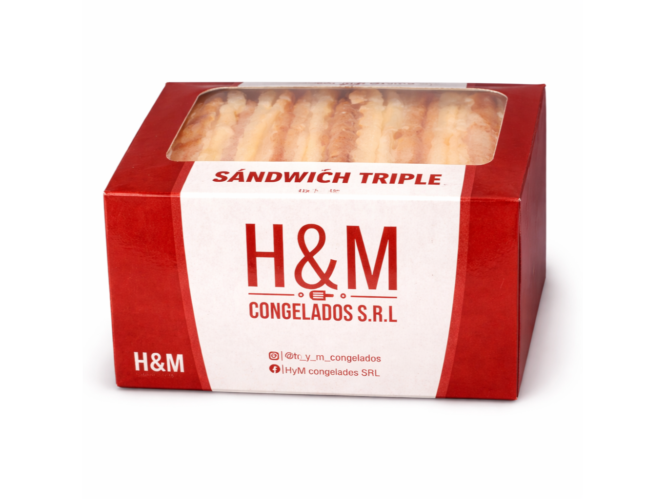 CAJA SANDWICH DE MILAN Y QUESO- APARTIR DE 6 UND