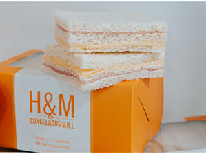 CAJA SANDWICH JAMON Y QUESO - APARTIR DE 6UND de H&M congelados srl