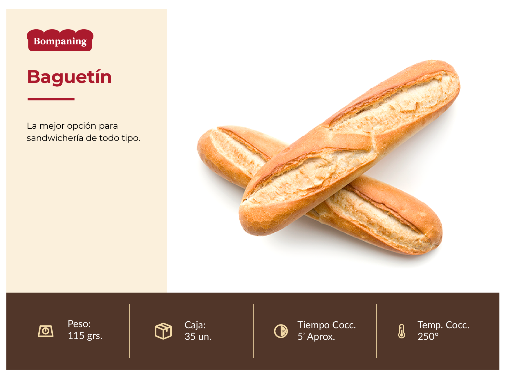 PAN  BAGUETTIN TRADICIONAL X35 UND