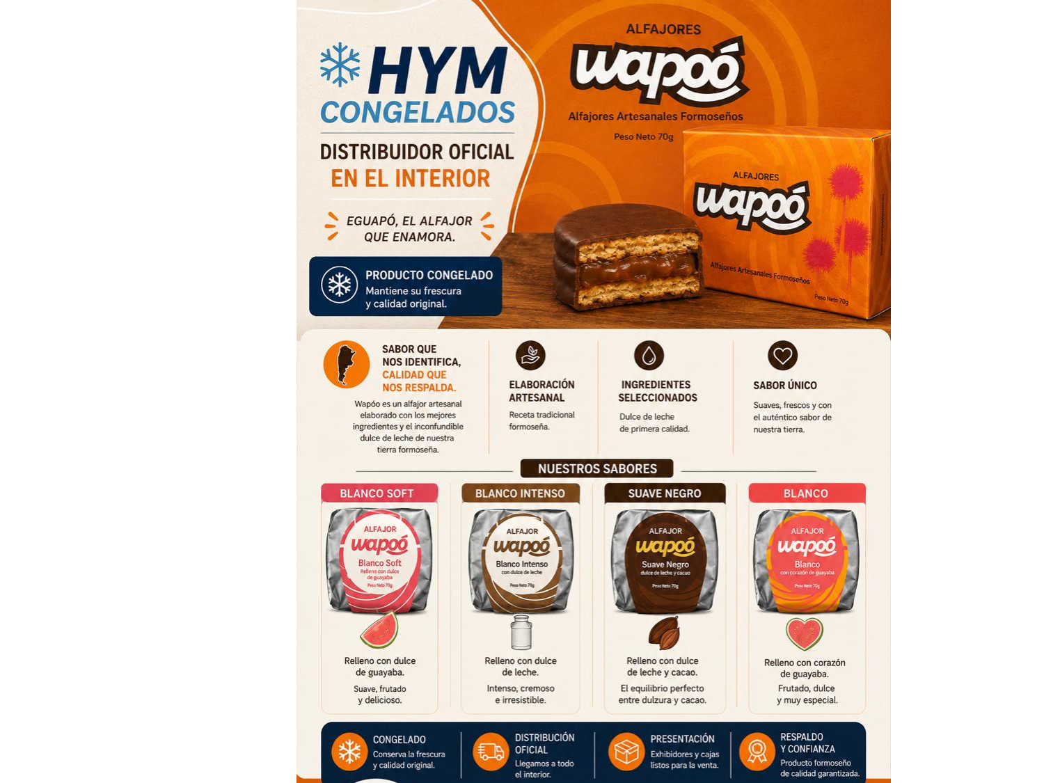 ALFAJORES WAPOÓ - APARTIR DE 5 CAJAS