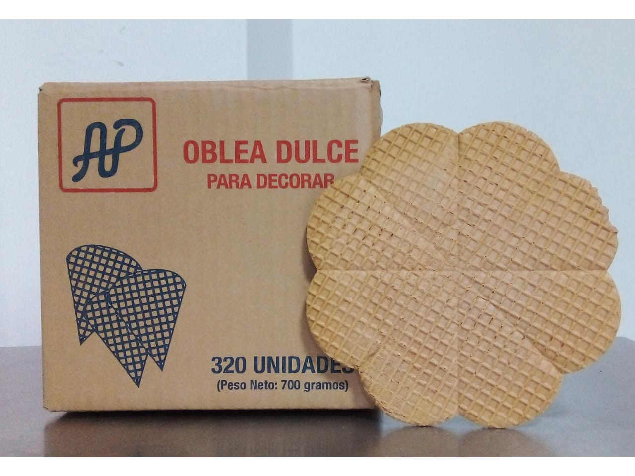 CAJA OBLEA PARA DECORAR X320 UND