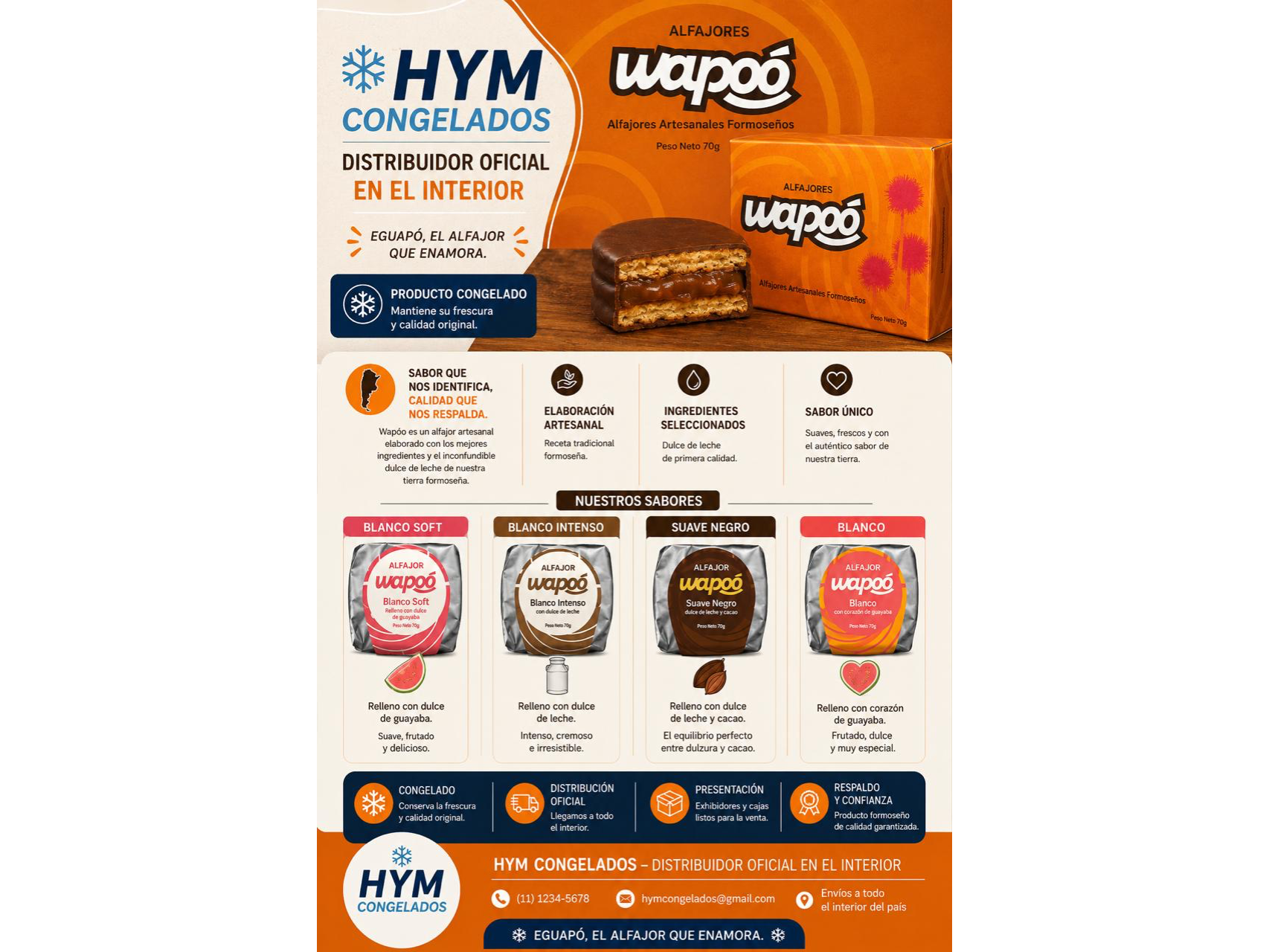 ALFAJOR WAPOÓ X12 - APARTIR DE 3 CAJAS