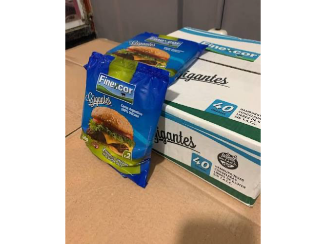 CAJA DE HAMBURGUESA GIGANTE FINEXCOR X40UND