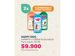 HAPPY DOG 2X $9.900
