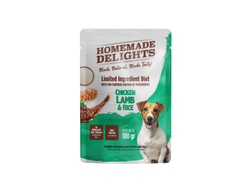 POUCH HMD CHICKEN, LAMB & RICE ADULT DOG 100GR