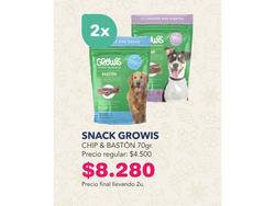 SNACKS GROWIS 2X $8.280