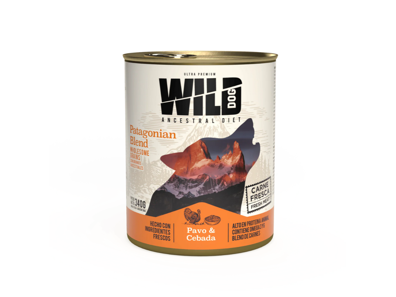 LATA WILD PAVO Y CEBADA 340GR
