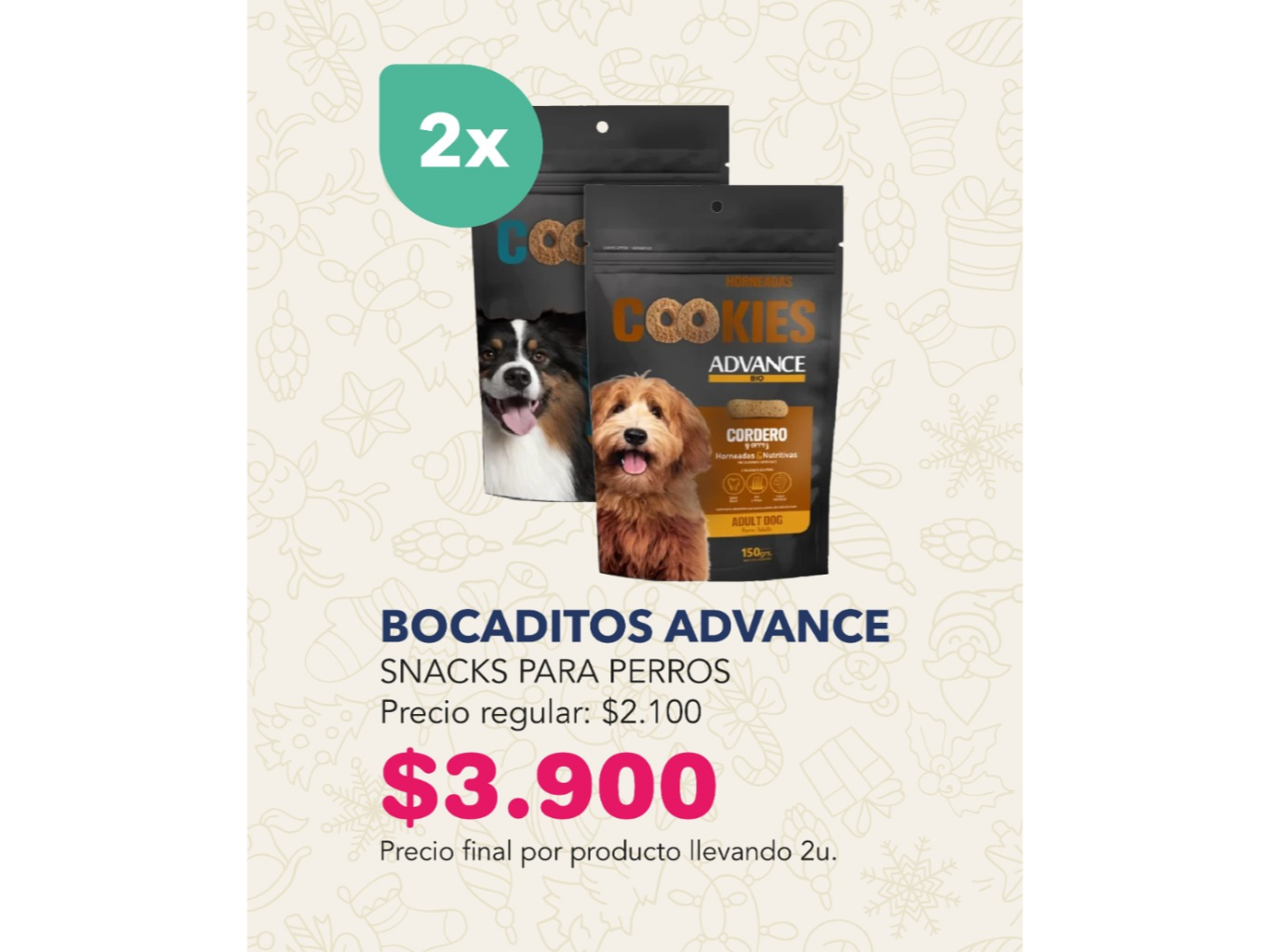 BOCADITOS ADVANCE 2X $3.900