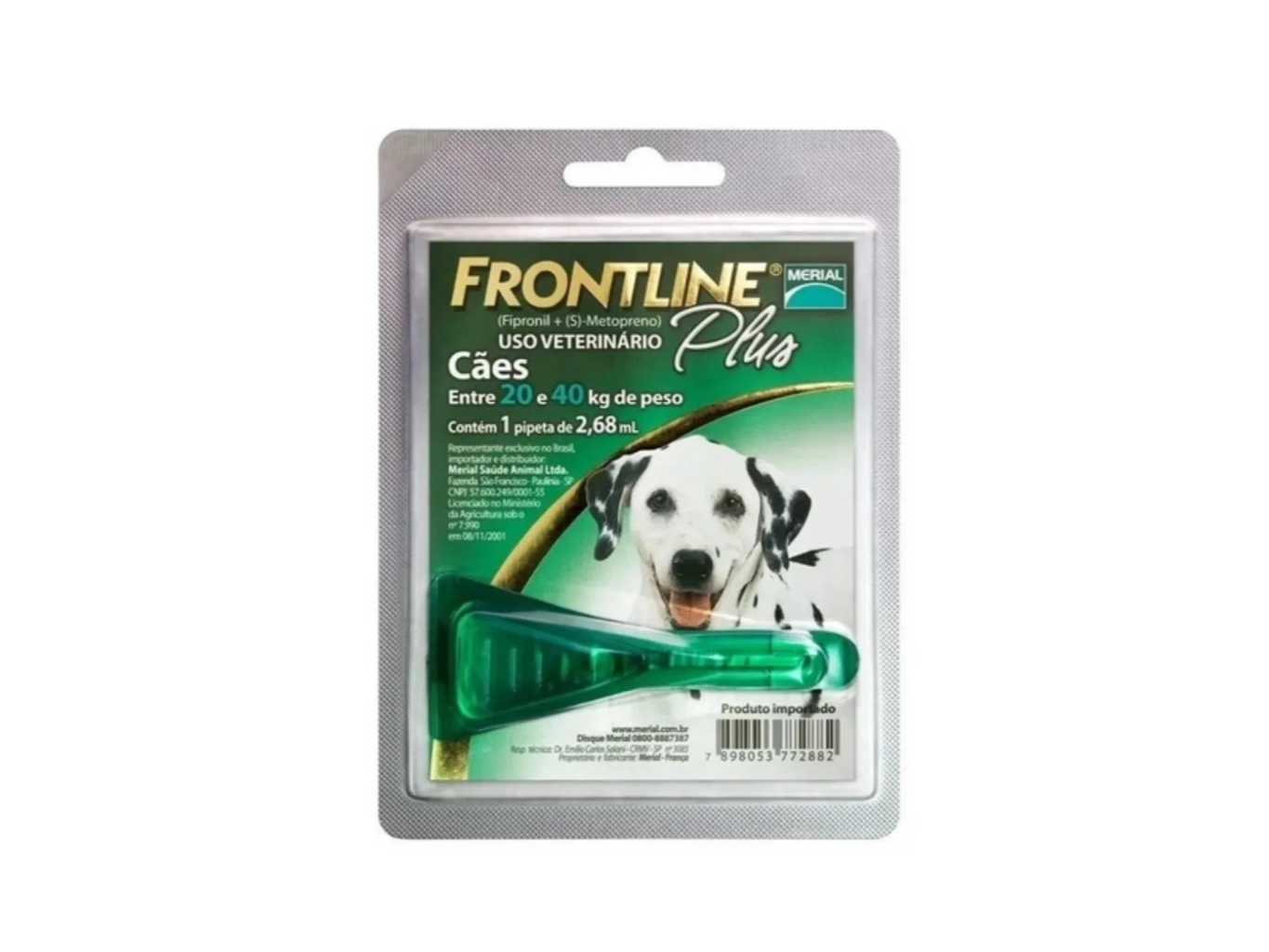 FRONTLINE PLUS PIPETA PERRO 20/40KG