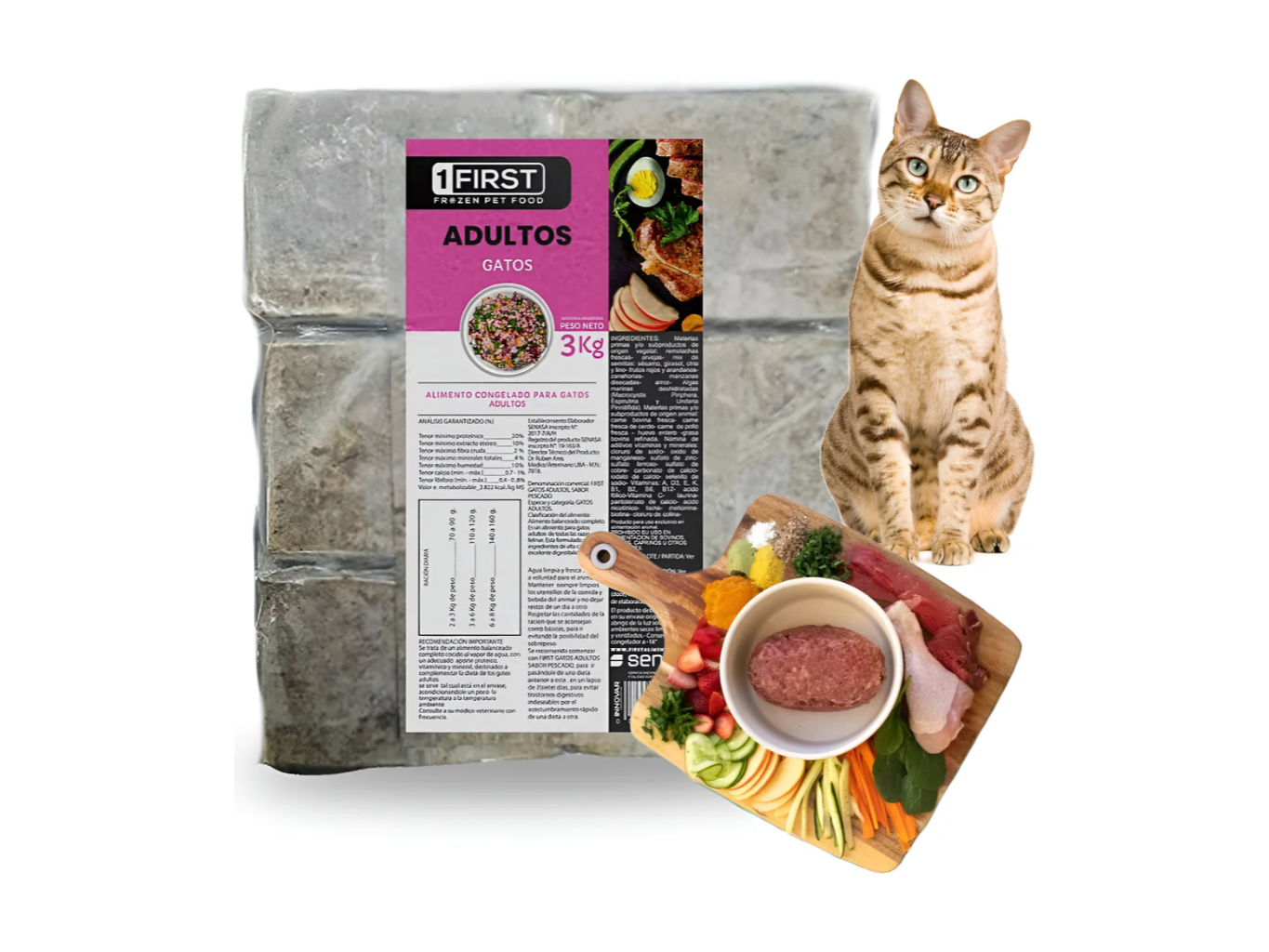 FIRST CONGELADO GATO ADULTO 3KG