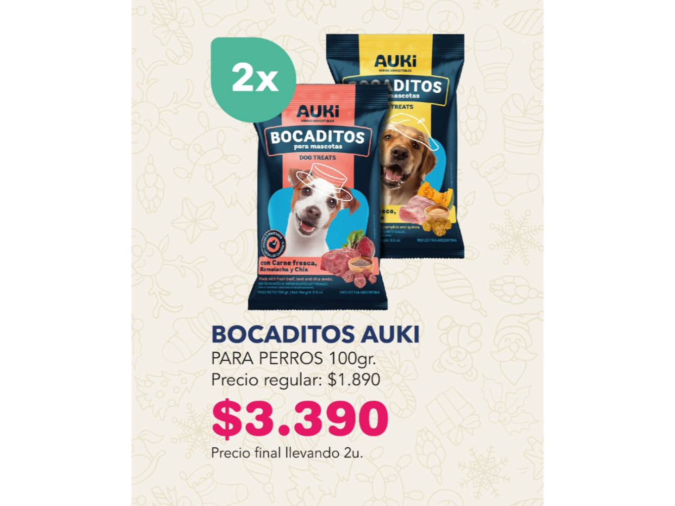 BOCADITOS AUKI 2X $3.390