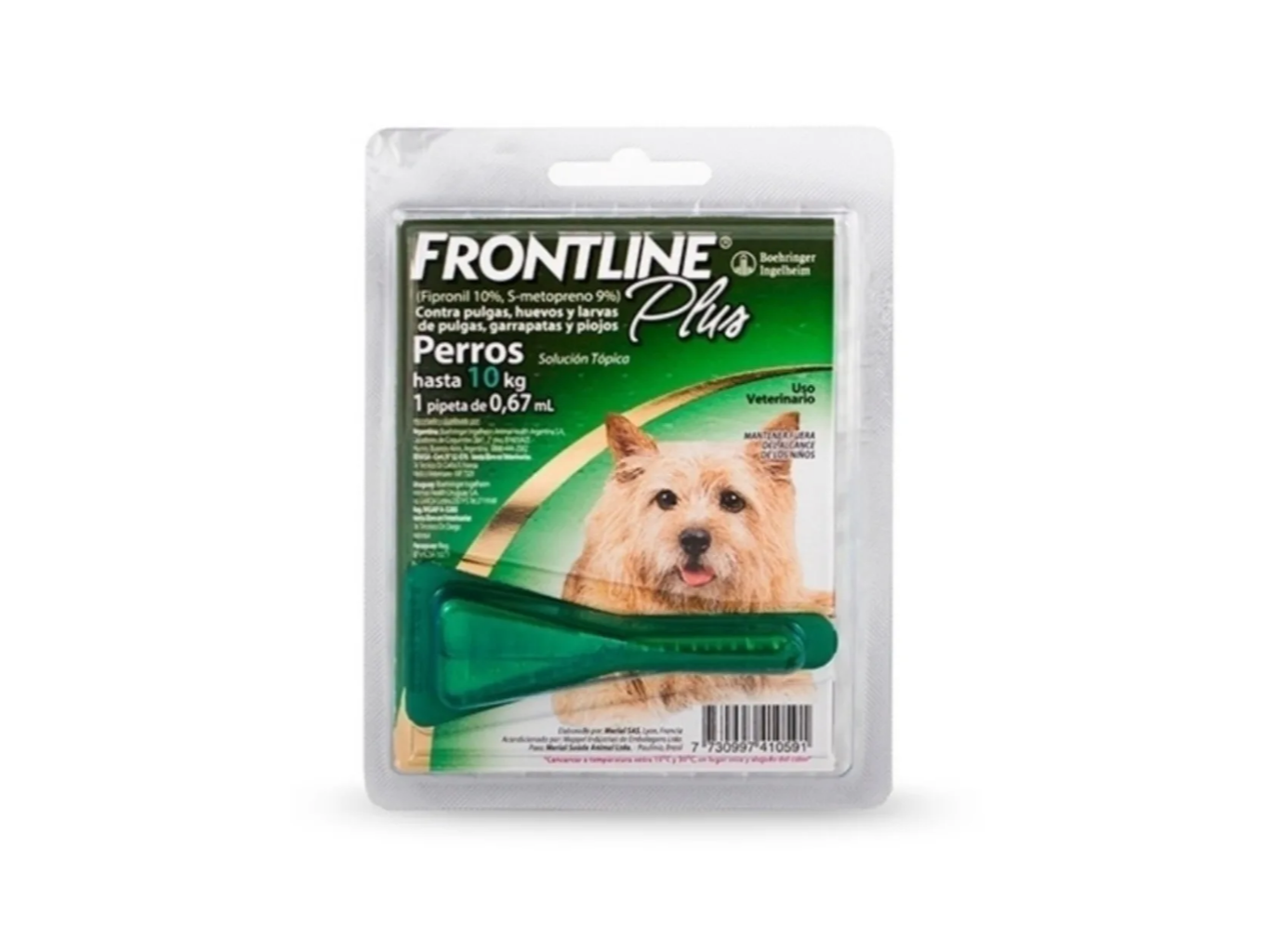 FRONTLINE PLUS PIPETA PERRO H/10KG