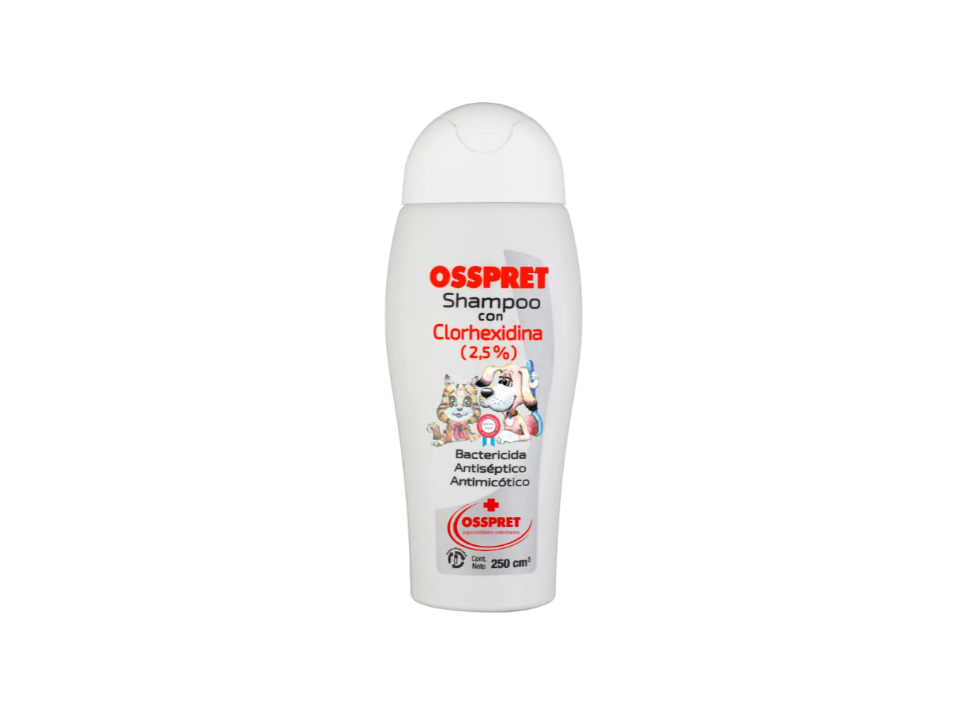 OSSPRET SHAMPOO CLORHEXIDINA 250ML