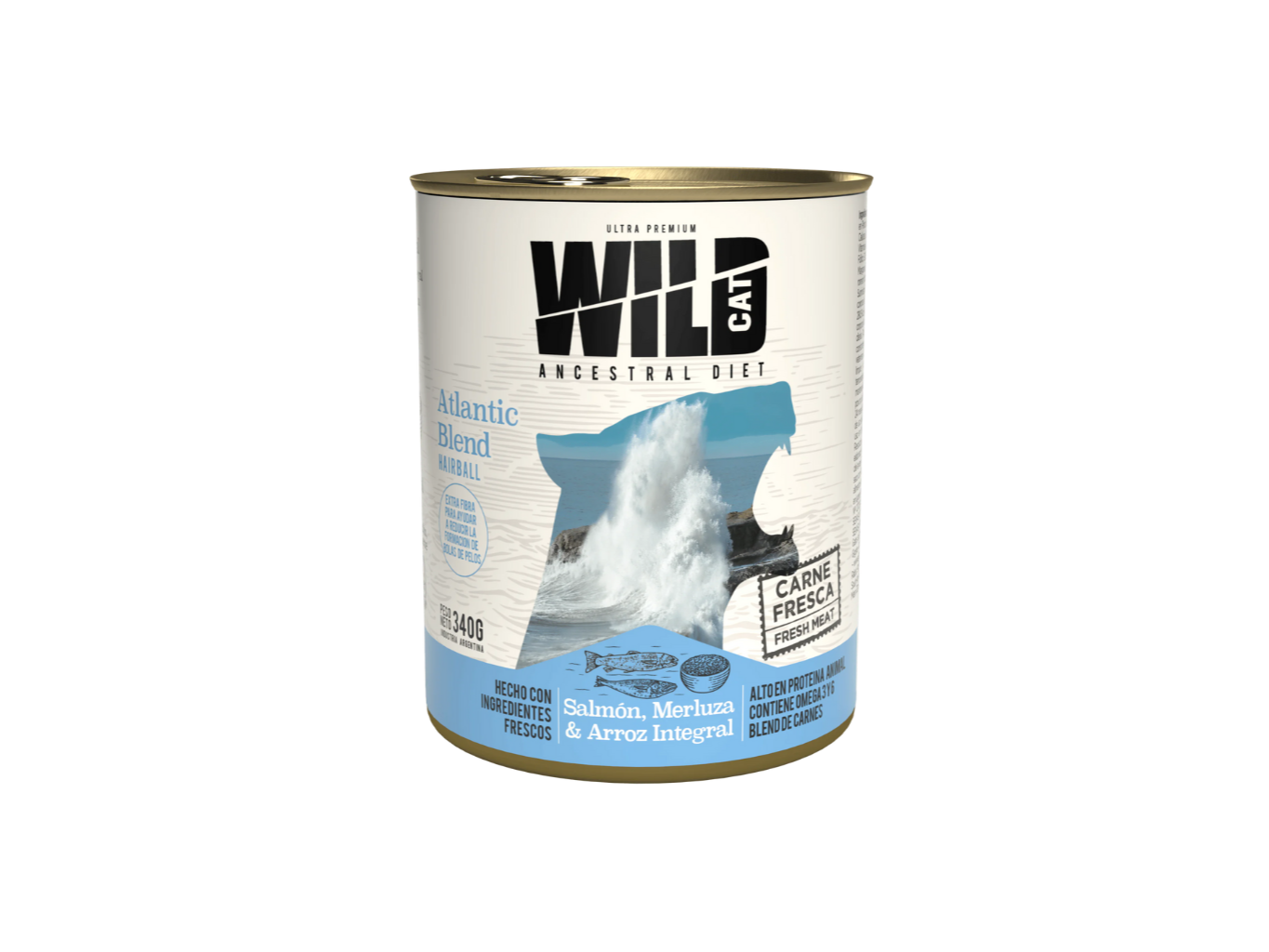 LATA WILD SALMON,MERLUZA Y ARROZ 340GR