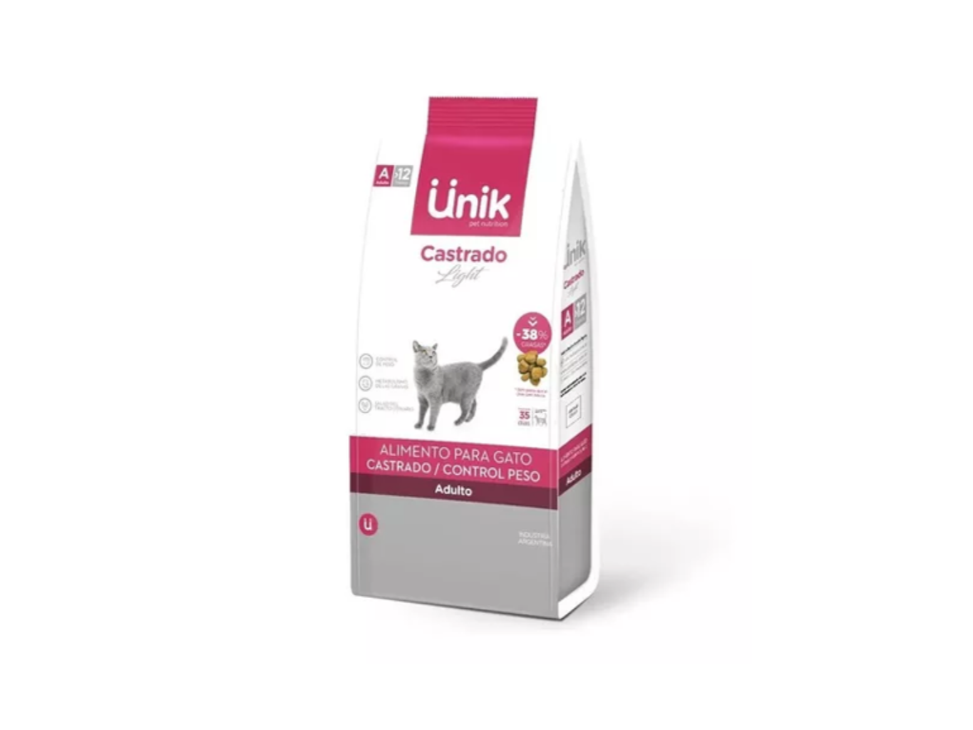 UNIK GATO ADULTO CASTRADO/CTRL. PESO