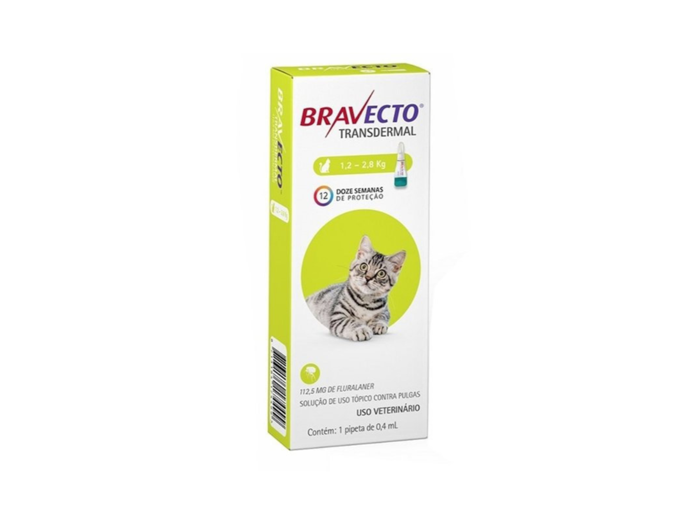 BRAVECTO GATO 1,2/2,8KG