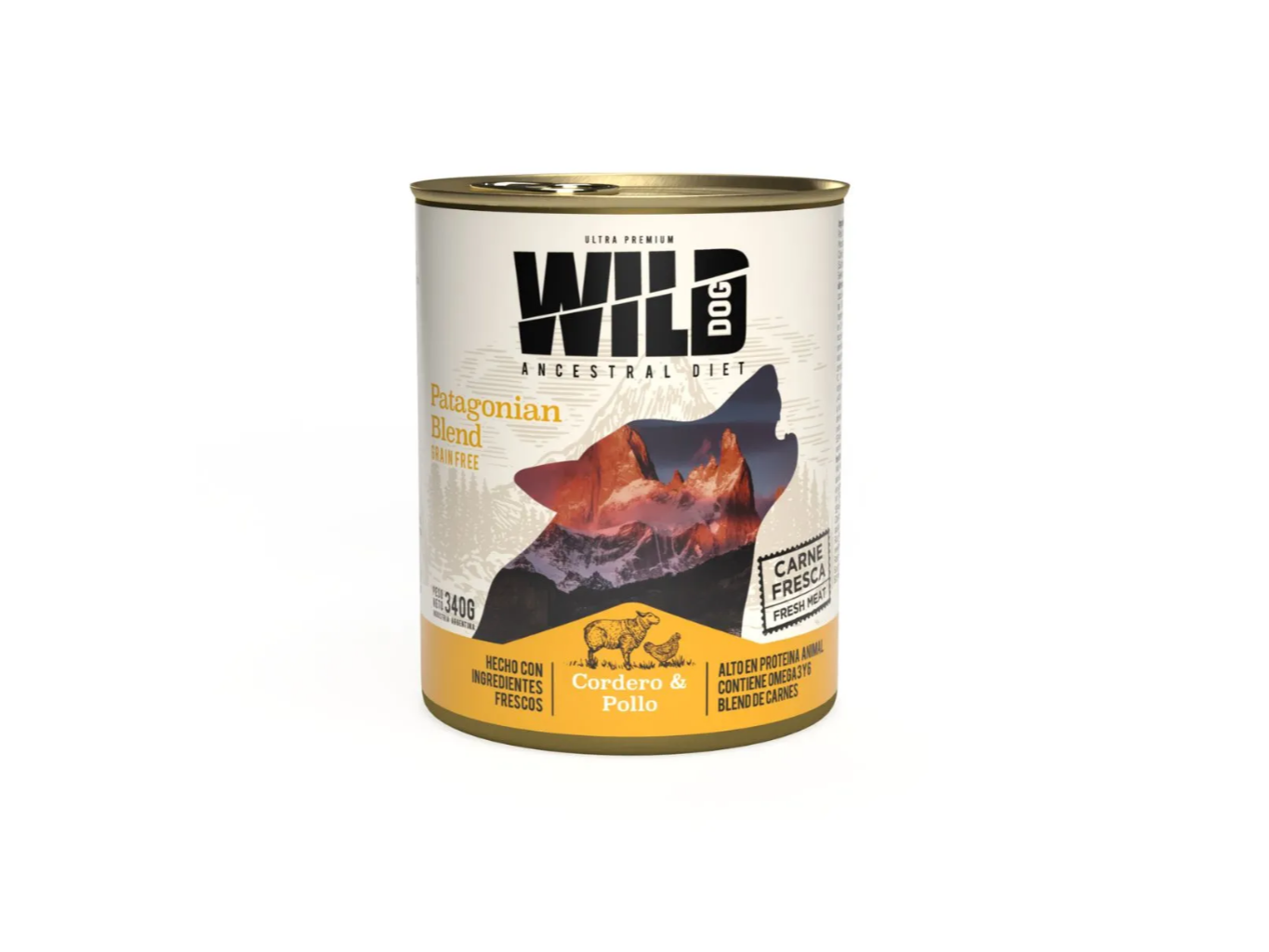 LATA WILD CORDERO Y POLLO 340GR