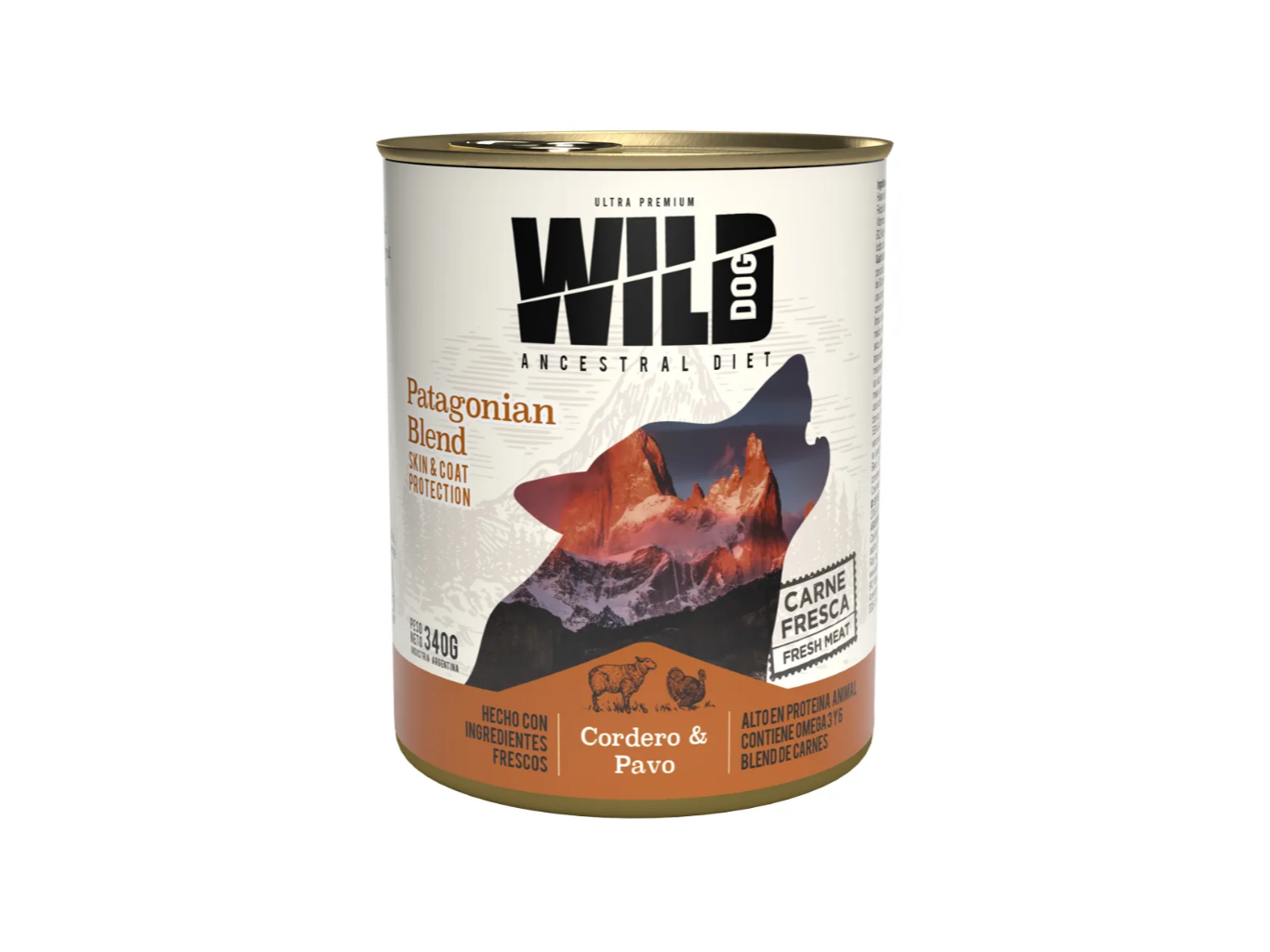 LATA WILD CORDERO Y PAVO 340GR