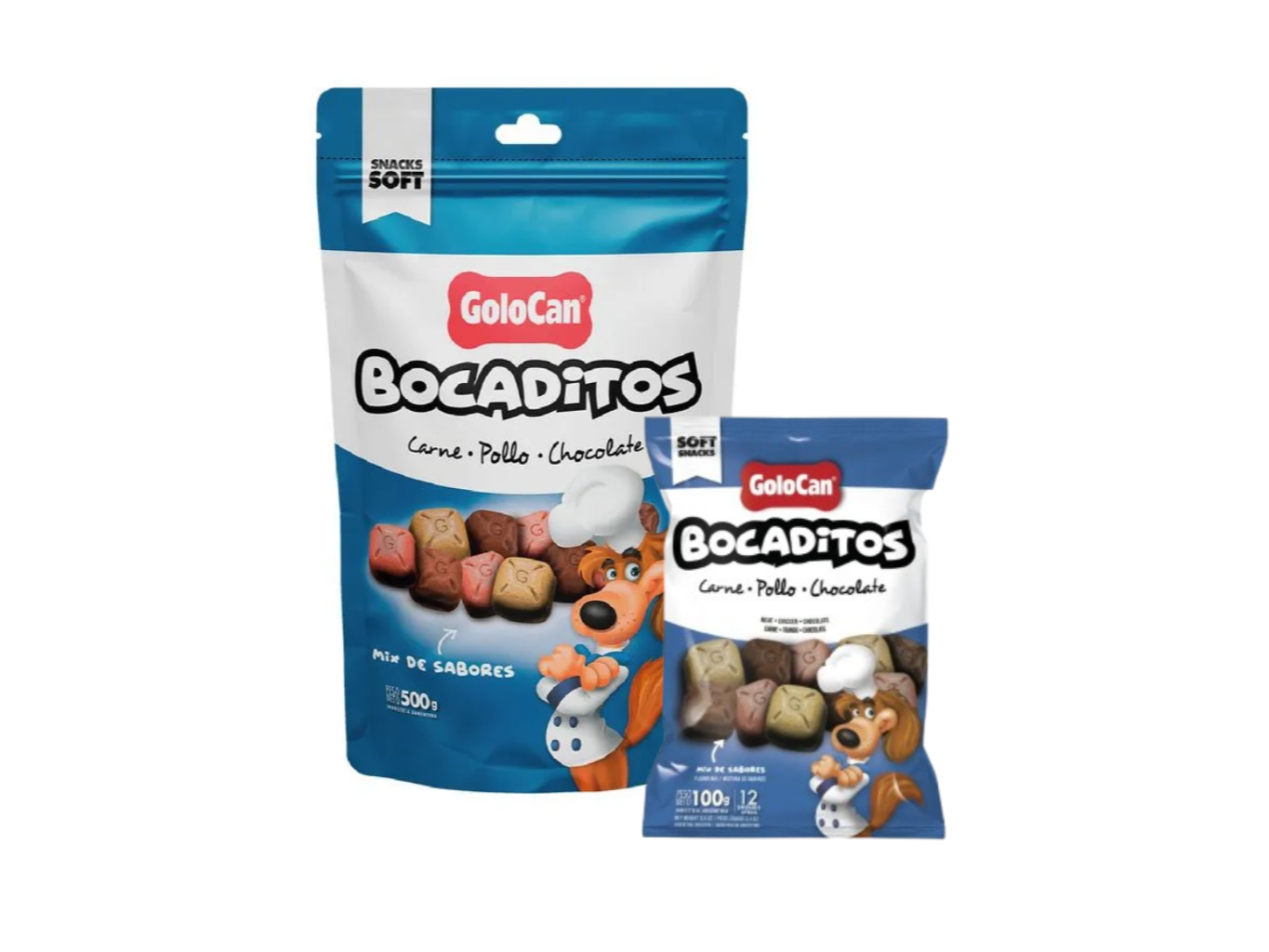 GOLOCAN CARNE, POLLO Y CHOCOLATE