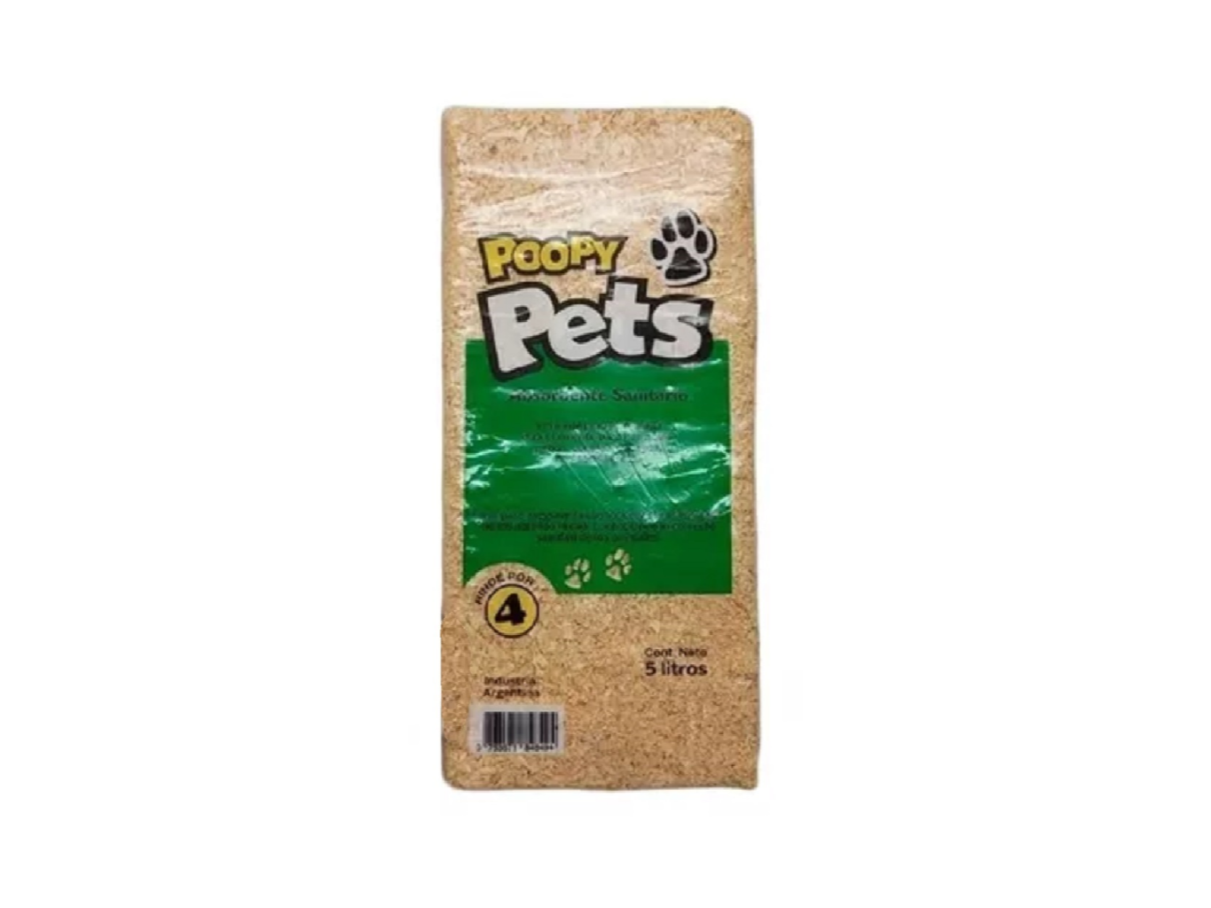 POOPY PETS VIRUTA PRENSADA 5LTS