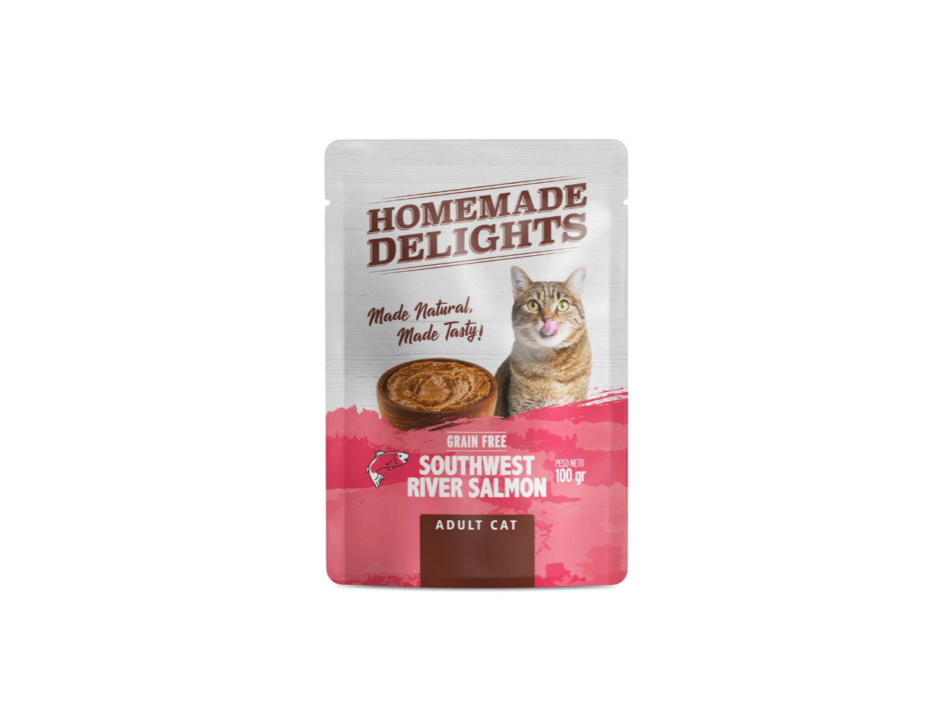 POUCH HMD SOUTHW SALMON ADULT CAT 100GR